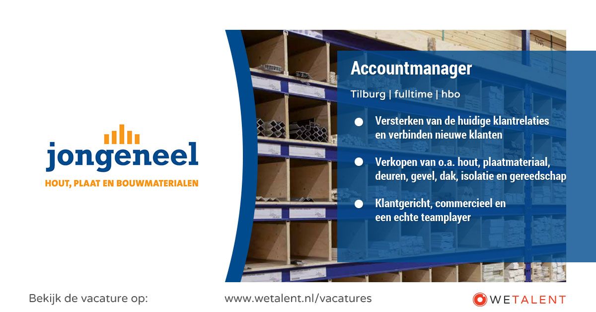 Accountmanager Tilburg Jongeneel B.V.